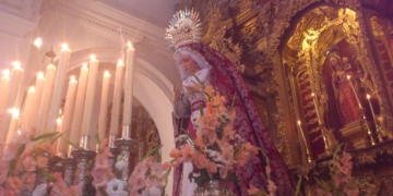 Zahara de la Sierra se prepara para la procesión el domingo de su Patrona