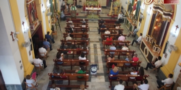 Triduo a la Divina Pastora (I): Las medidas de seguridad marcan el inicio de unos insólitos cultos