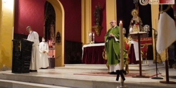 Primer día del Triduo a la Virgen de las Lágrimas por los difuntos y afectados por el coronavirus