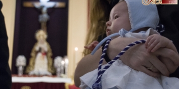 El Triduo a la Virgen de las Lágrimas finaliza con la imposición de veneras a los nuevos hermanos