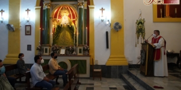 Una misa de acción de gracias en el Huerto culmina el XIV aniversario de la Coronación