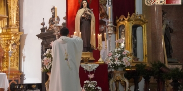Comenzó el Triduo a Santa Teresa del Niño Jesús en la Iglesia del Carmen
