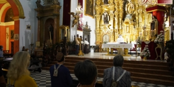El Prior de los Carmelitas ofició el segundo día del Triduo a Santa Teresita del Niño Jesús