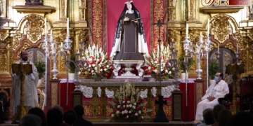 Ayer se inició en la Iglesia del Carmen el Triduo a Santa Teresa de Jesús