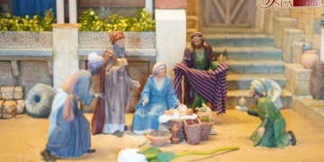 44 años montando el Belén: Vera-Cruz bendijo su tradicional representación del nacimiento del Hijo de Dios