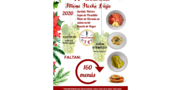Tras el éxito del menú de Nochebuena en Huerto plantean el de Nochevieja para los acogidos en Cáritas