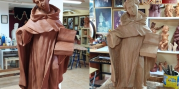 Afligidos bendecirá mañana una imagen de Santo Tomás de Aquino obra de Manuel Luque Bonillo
