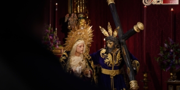 El misterio de Afligidos centra la jornada del Lunes Santo en el Cristo