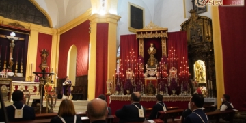 Los hermanos de Medinaceli dieron inicio al Quinario en honor de Jesús Cautivo