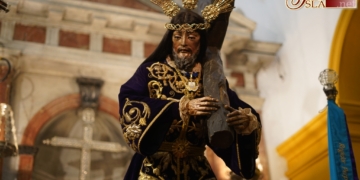 Jesús Nazareno preparado para su traslado el próximo domingo al altar de Quinario