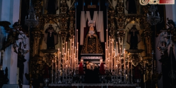 Solemnidad en el Carmen con el inicio del Triduo de la Hermandad del Santo Entierro