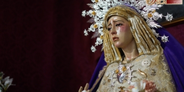 Domingo de Pasión de 2021 en San Fernando (V): María Santísima de la Esperanza de la Oliva