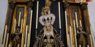 Los Titulares de Servitas se muestran en un altar extraordinario de cara al Miércoles Santo