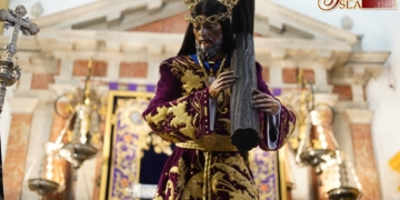 Jesús Nazareno dispuesto en su parihuela para presidir el tradicional Vía-Crucis