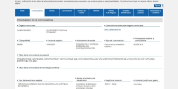 Convocada la subvención de Cultura de 2021, la de 2020 perdida