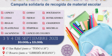 Los jóvenes del Nazareno organizan un año más sus ‘mochilas solidarias’