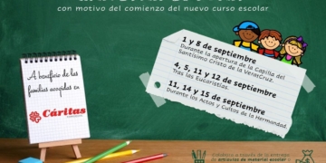 Vera-Cruz recogerá material escolar para los acogidos en Cáritas