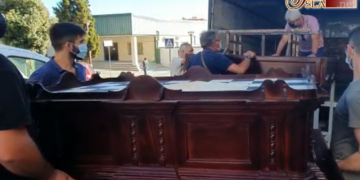 El Señor de Pasión de Jerez será trasladado a su capilla sobre la parihuela del Cristo de Columna