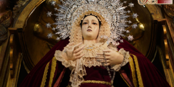 El 8 de septiembre se vivió en la Soledad con una eucaristía y la donación de un cuello de encajes de guipur