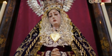La Virgen de los Dolores de Servitas en veneración durante toda la jornada