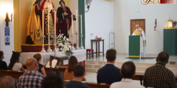 Los hermanos de Humildad y Paciencia celebraron misa en honor de la Virgen de las Penas