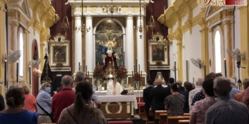 Mayor Dolor presidió la Capilla de la Vera-Cruz con motivo de la misa en su honor