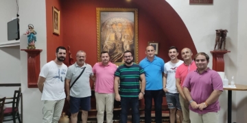 JCC se reúne con su cuadrilla honoraria: la Banda de Música de Agripino Lozano