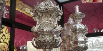 Medinaceli presenta los nuevos ciriales que acompañarán a Jesús Cautivo y Rescatado