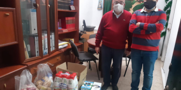 La JCC entrega 116 kilos de alimentos a Cáritas de la Divina Pastora