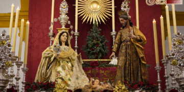 San José y la Virgen de las Mercedes un año más en el Belén de Desamparados