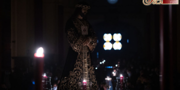 Jesús Cautivo y Rescatado fue trasladado ayer a su altar de Quinario