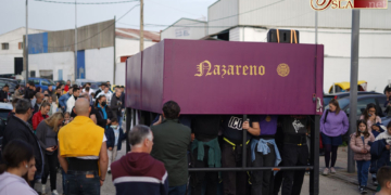 La cuadrilla del Nazareno prosigue su preparación junto a los sones de Lágrimas de Dolores