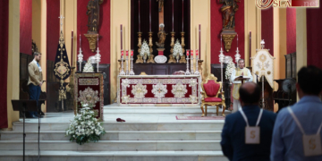 Los cofrades de Medinaceli iniciaron el Triduo eucarístico