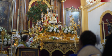 Las asociaciones del barrio y las Salineras centran las intenciones del segundo día del Triduo a la Pastora