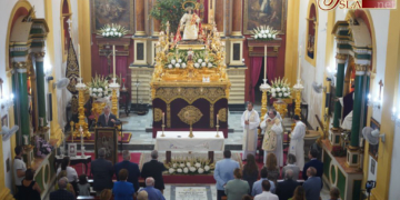 Ayer se inició el Triduo preparatorio para la salida procesional de la Divina Pastora