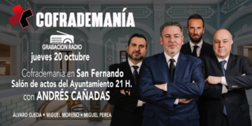 El jueves 20 de octubre Cofrademanía en San Fernando
