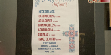 Se buscan cargadores, monaguillos y contraguías… para una Cruz de Mayo infantil