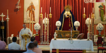 Ayer comenzó en la Sagrada Familia el Triduo a la Virgen de las Angustias