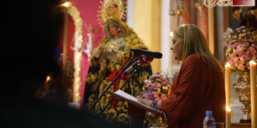 Unidad y vivencias junto a la Virgen de los Dolores como mensajes del Pregón de María José Guerrero Romero