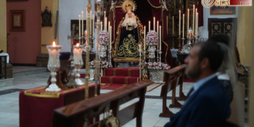 Los hermanos de Columna dieron inicio al Triduo en honor de la Virgen de las Lágrimas