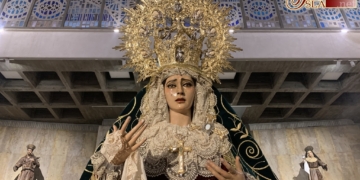 Repuesta al culto la jerezana Virgen de la O tras su restauración