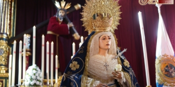 La Virgen de la Amargura en Besamano por la festividad de la Inmaculada