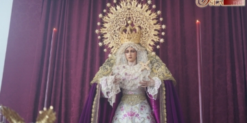 La Virgen del Amor ya luce la nueva corona ejecutada por Antonio Gutavo Navarro López
