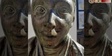 Nuevo acto vandálico: Pintan la cara del monumento al cargador