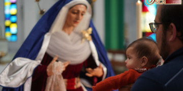 Los recién bautizados fueron presentados ante la Virgen del Buen Fin