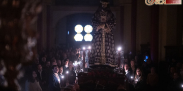 Jesús Cautivo y Rescatado fue trasladado a su altar de Quinario