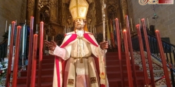 Bendición de las rosquillas con motivo de la festividad de San Blas en Jerez