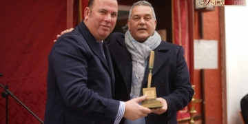 Antonio Luque Márquez recibió el VII galardón ‘Alfonso Berraquero’ de la Abacería