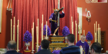 En la Sagrada Familia ya se celebran los cultos en honor al Señor de las Tres Caídas