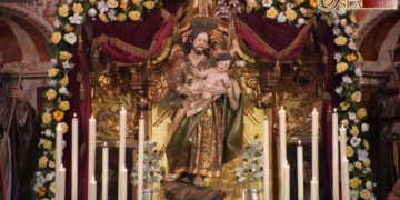 Veneración y misas de rogativas por lluvia en la Parroquia de San José de Cádiz